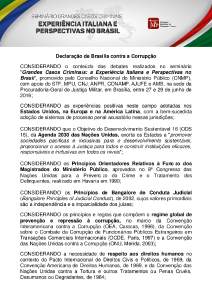 Declaração Brasileira contra a Corrupção